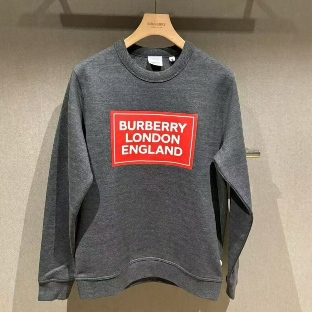 NWT Authentic Burberry Grey Fawson Sweatshirt